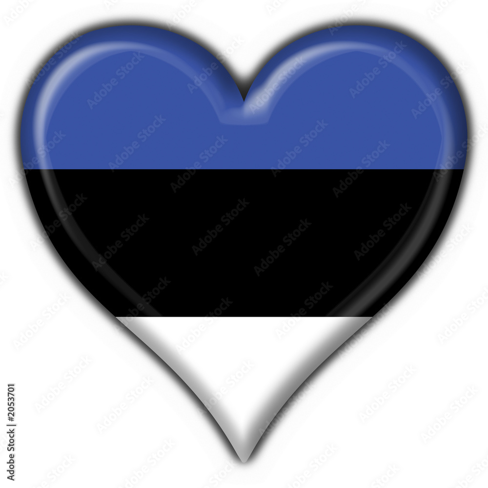 bottone cuore estone - estonia heart flag bottone cuore estone - estonia heart flag