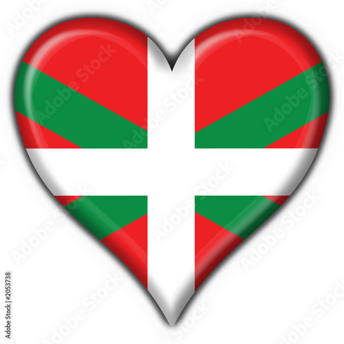 bottone cuore basco - basque heart flag