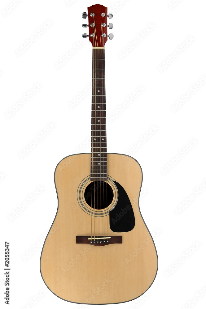 acoustic guitar with clipping path acoustic guitar with clipping path