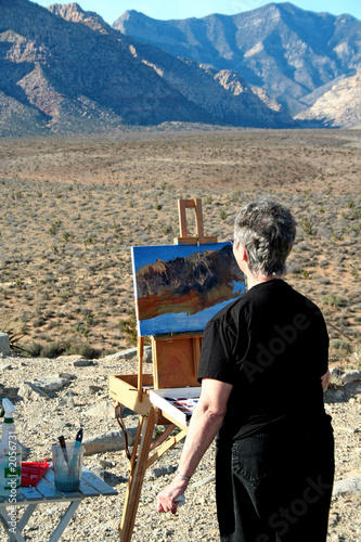 artist in action