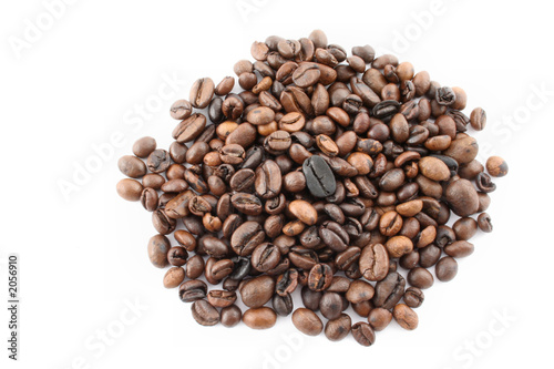 coffee beans pile