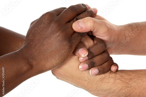 Tapety artystyczne handshake between races