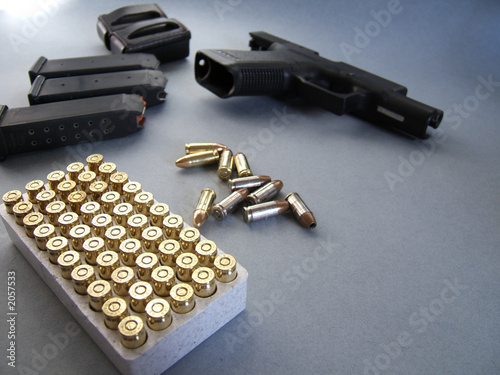 pistol and ammo
