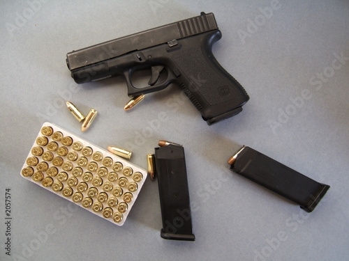 pistol and ammo