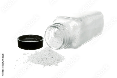 generic white powder from a jar