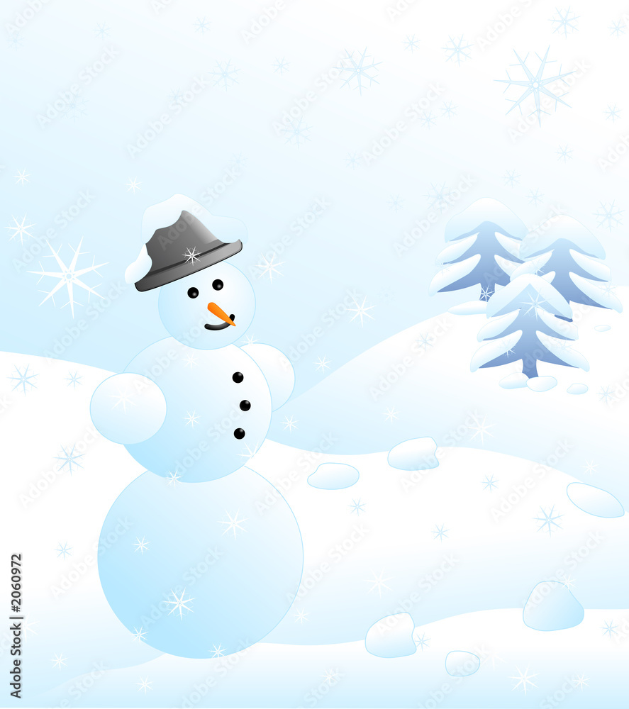 Fototapeta premium schneemann