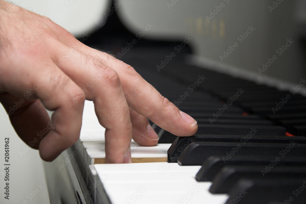 Fototapeta premium playing piano