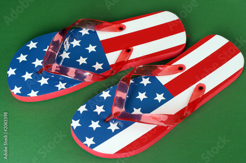 patriotic flip flops