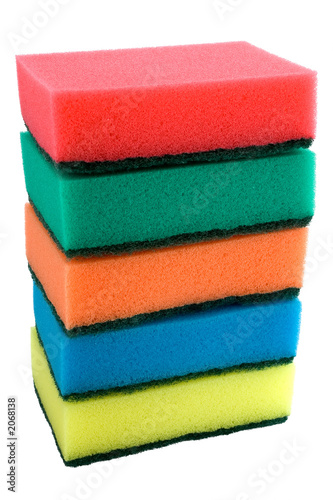 the set of colored sponges