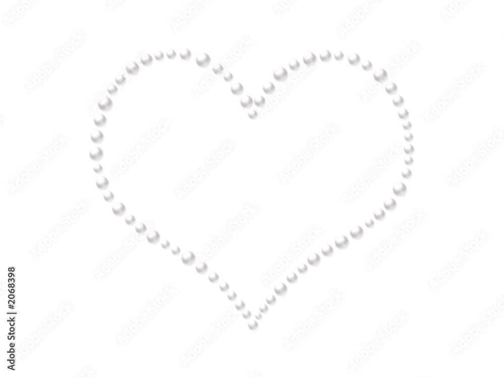 pearls heart pearls heart