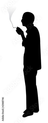 smoker silhouette
