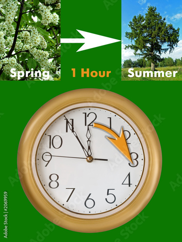 summertime period begins (daylight saving time)