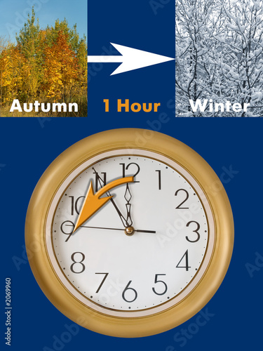 summertime period ends (daylight saving time)