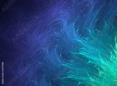 abstract blue fluffy design