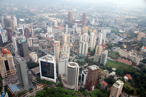 evening view kuala lumpur city