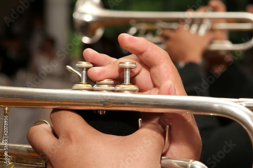 Canvas Print trumpets
