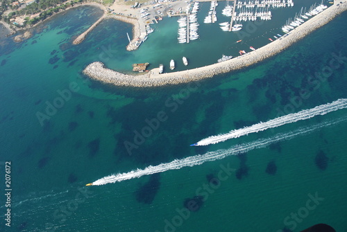 vue aerienne de solenzara photo