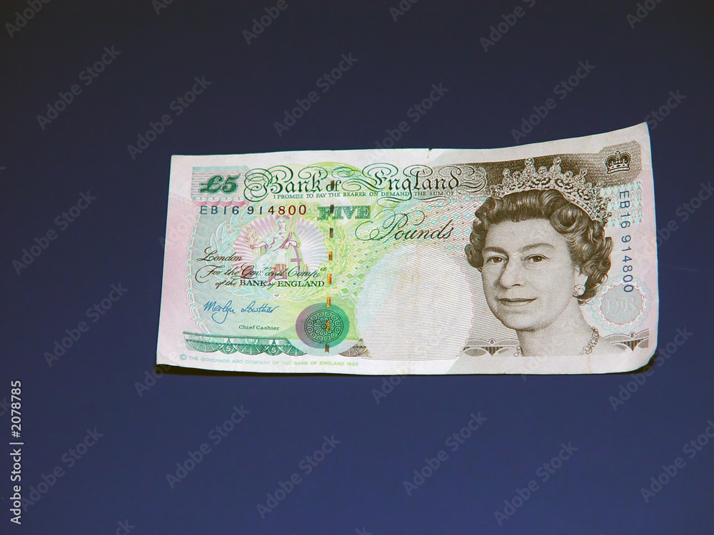 british five pound note