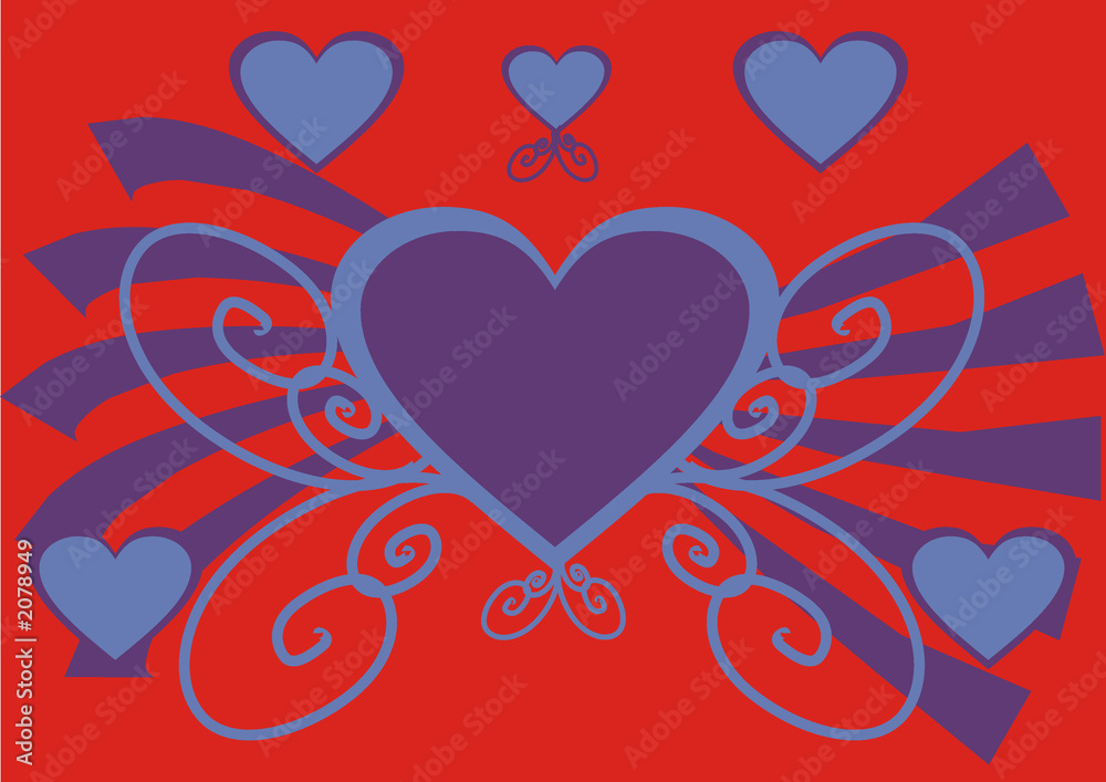ornamental valentine's hearts iv