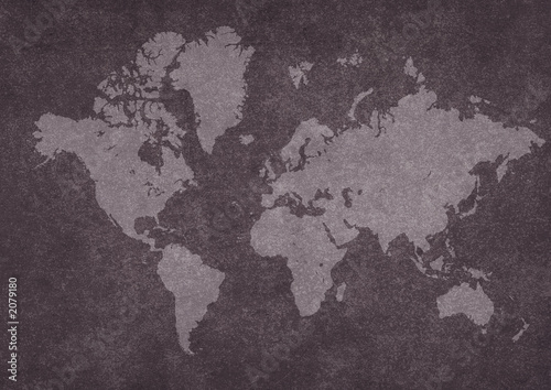 Fototapeta Naklejka Na Ścianę i Meble -  rusty world map