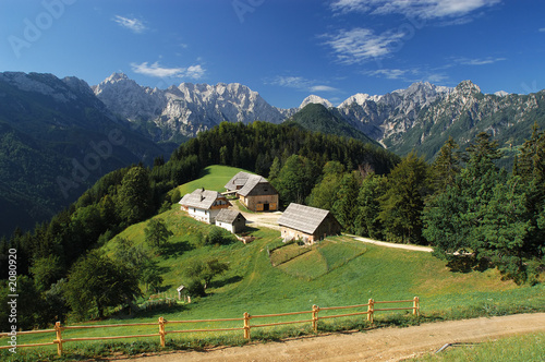 old farm in slovenian alps