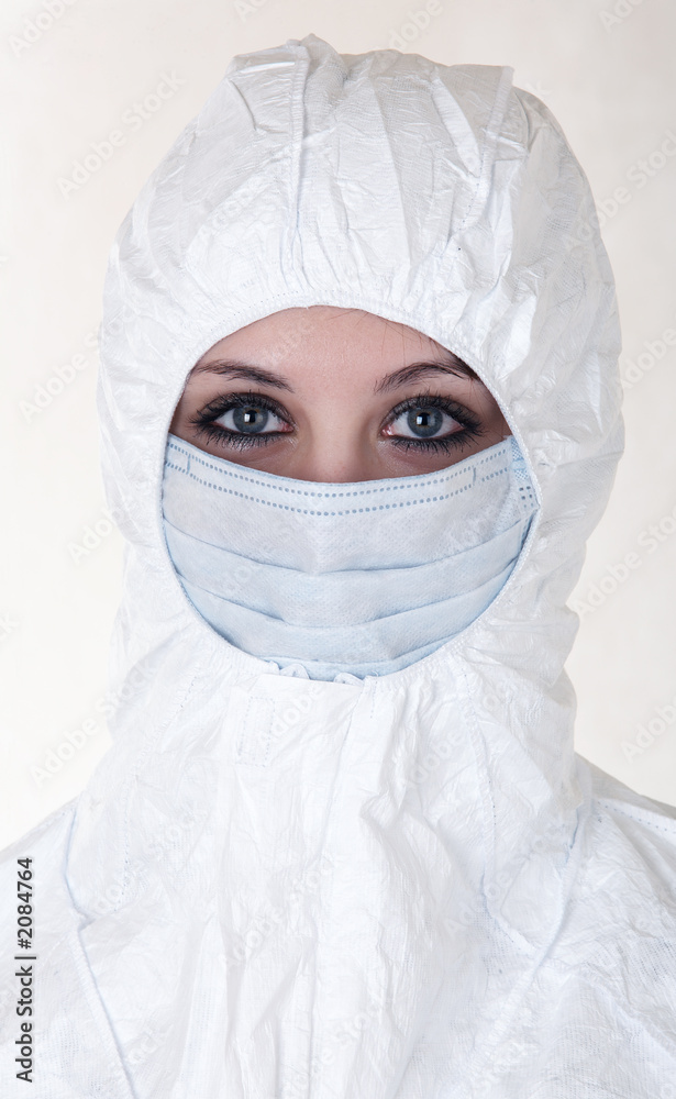 woman in coat with mask woman in coat with mask