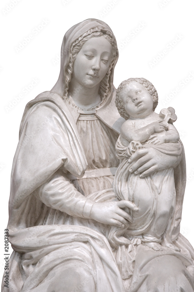 jeasus and mary statues