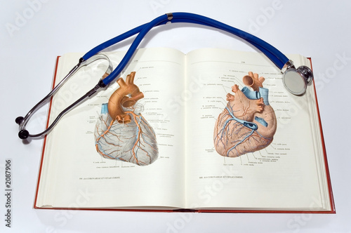 stethoscope and book