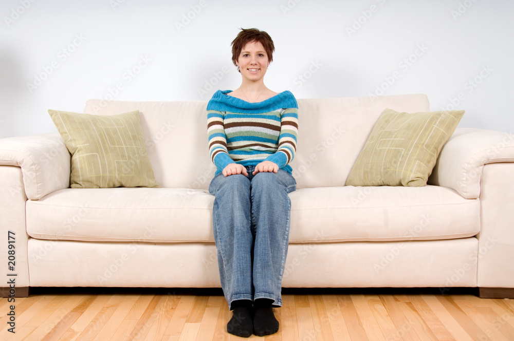 woman on couch woman on couch