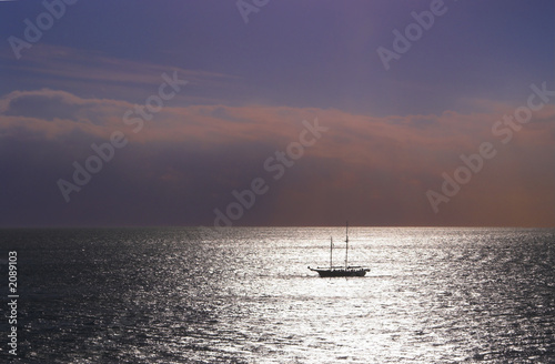tall ship at sunset © Rob Byron