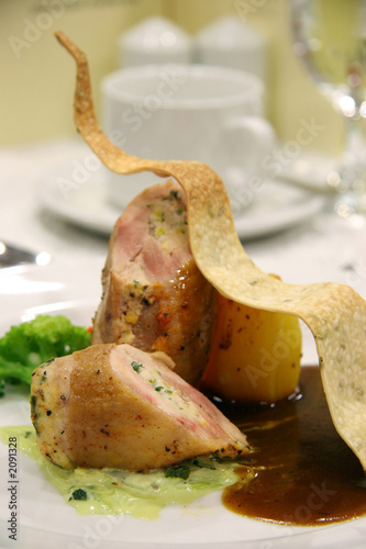 stuffed chicken leg