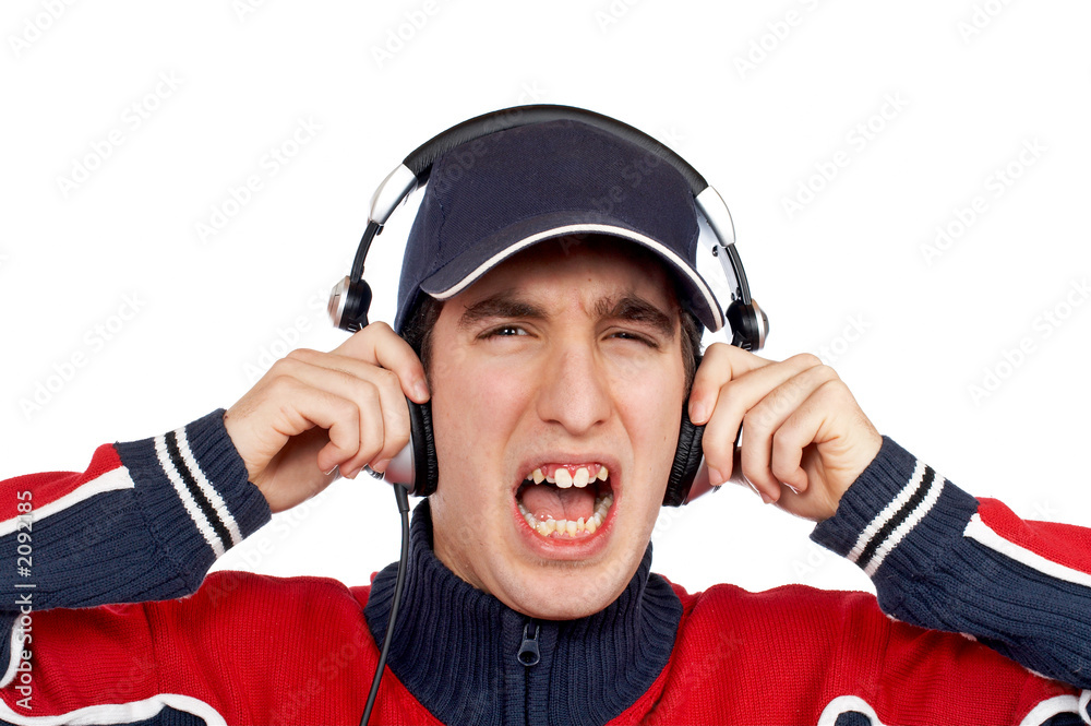 disc jockey shouting