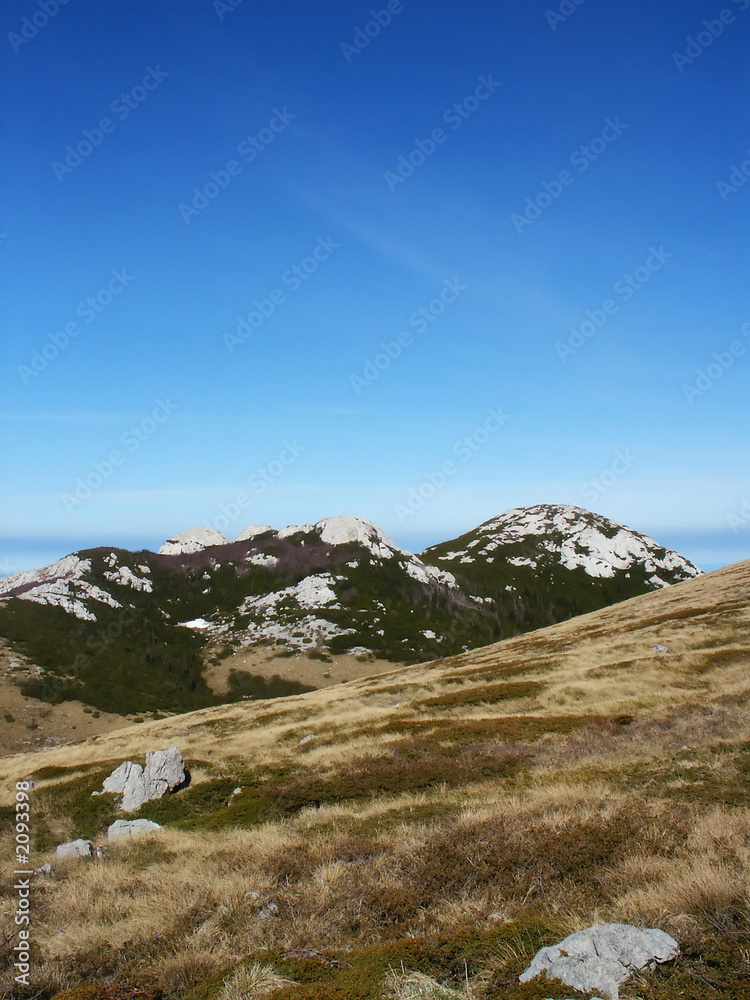 mountain meadow in croatia over blue sky backgorun mountain meadow in croatia over blue sky backgorun