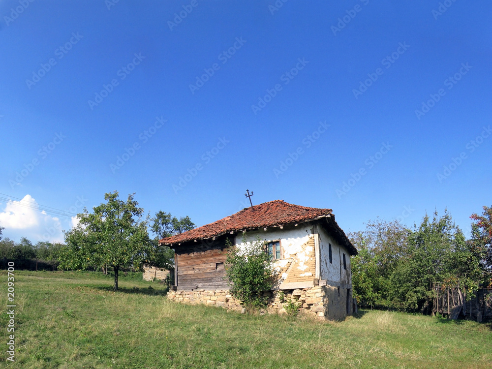 abandoned country house
