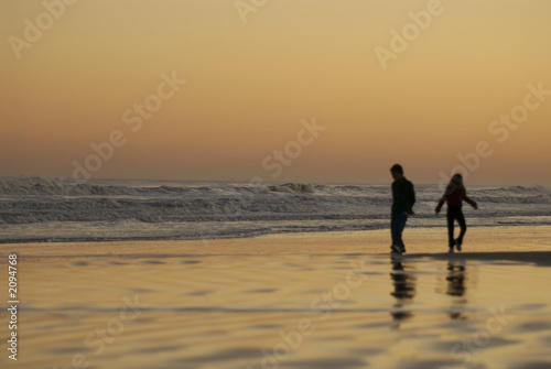 silhouette children at play