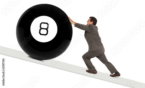 Bild auf Leinwand behind the 8 ball