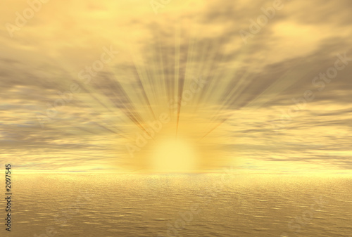 gold sunset