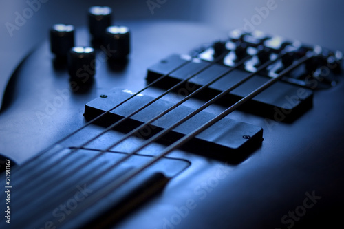 guitare bleue photo