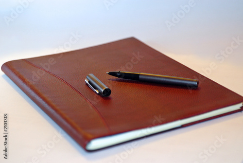 Cuadro en lienzo stylo sur un agenda