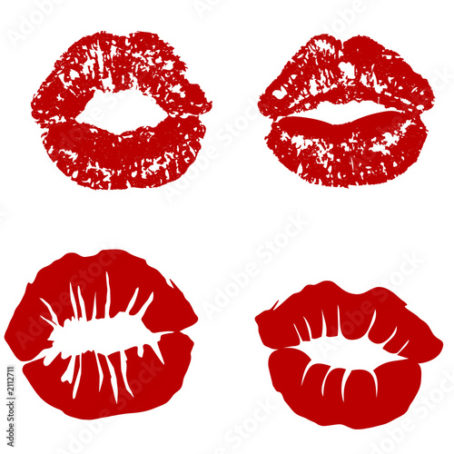 lippenstiftabdrücke