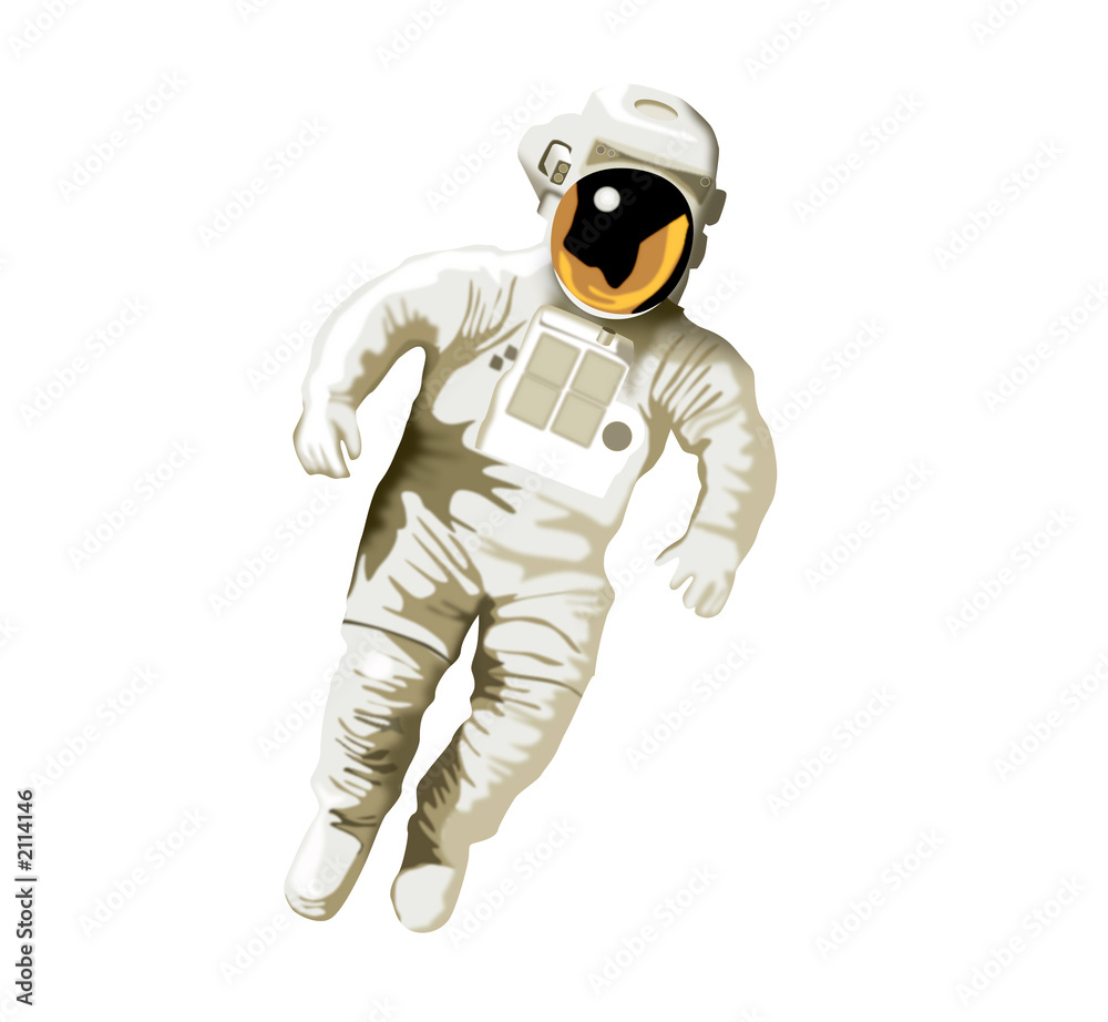 astronaut on white background