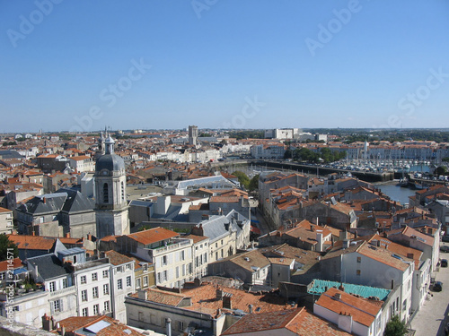 aerial view of la rochelle france