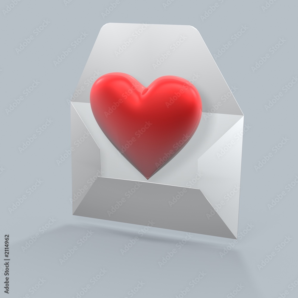 mail heart mail heart