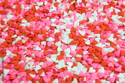 sprinkle hearts background