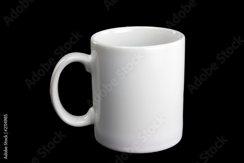 ceramic white coffee mug