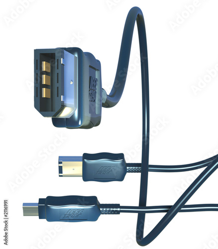 firewire black cables