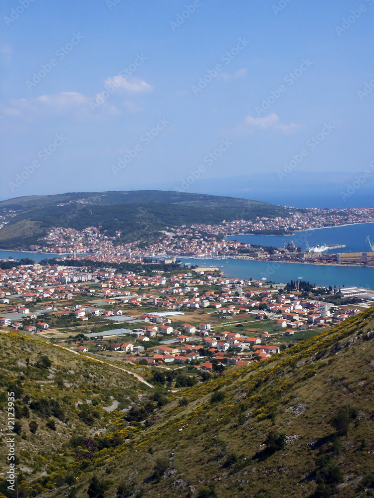 mediterranean city view in croatia