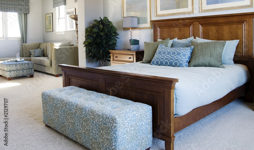 Photography large blue bedroom