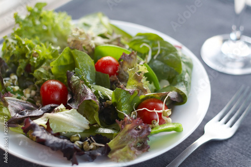 healthy lunch, crisp, fresh salad