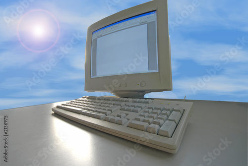 Fototapeta ordinateur
